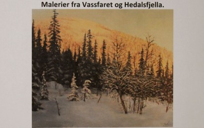 Maleriutstilling på Skrukkefyllhaugen i Vassfaret