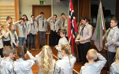 Opptagelsesfest i speideren